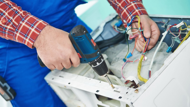 Yenimahalle Goodman Goodman çamaşır makinesi kart tamiri – Su almama arızası orijinal parça ile giderildi. - Teknik servis örneği